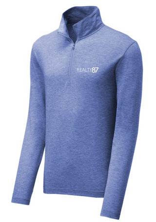 R87 SPORT-TEK TRI BLEND 1/2 ZIP